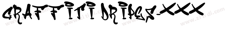 Graffiti Dripes字体转换
